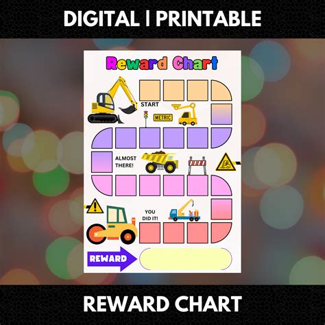 Construction Reward Chart Template | Construction Behavior Chart ...