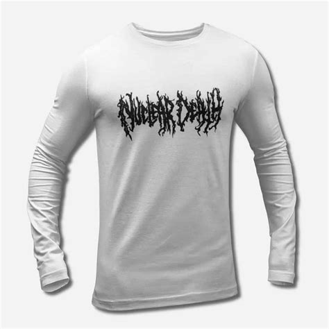 Nuclear Death Band Long Sleeve T-Shirt, Nuclear Death Logo Longsleeve ...