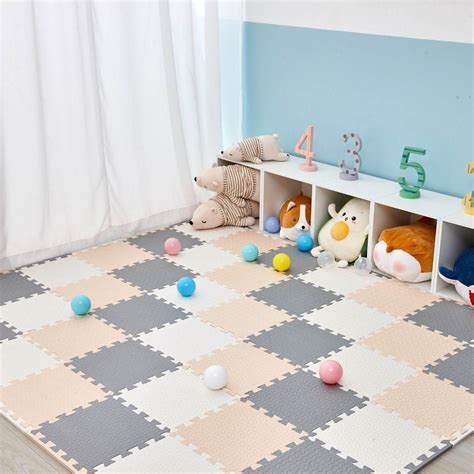 BabiesMart SoftSteps Baby Play Mat DIY Build Your Color Combination ...