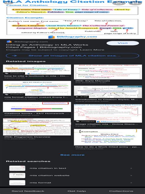 MLA citation example - Google Search | PDF