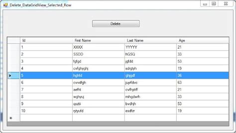 How to Delete a Data in VB 的图像结果