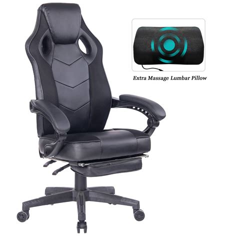 Buy HEALGEN Gaming Chair with Footrest Racing Computer PC Chair ...