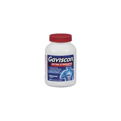 Buy Gaviscon Extra Strength Chewable Antacid Tablets, Original Flavor ...