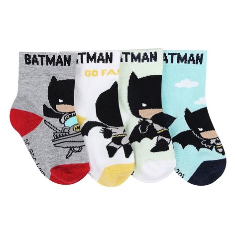 Chibi Batman Newborn Unisex Socks-Pack Of 4 – BONJOUR