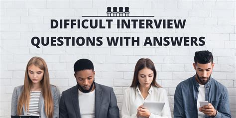 Image result for Difficult Interview Questions and Answers
