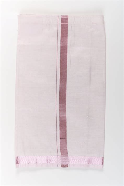 Boys Silk Vesti Light Pink Zari Border Adi Traditional Ceremonies ...