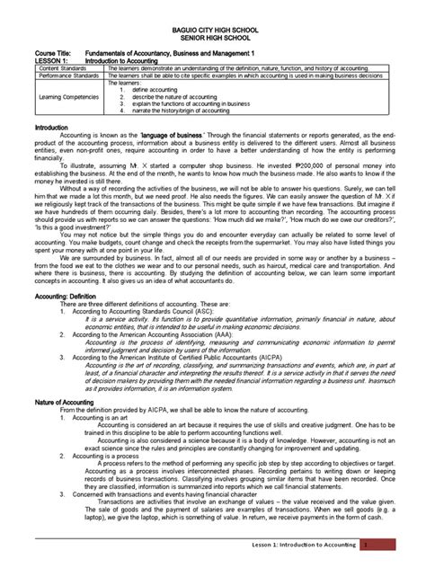 Accounting Basics Lesson 1 的图像结果