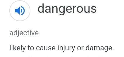 meaning of dangerous - Brainly.in