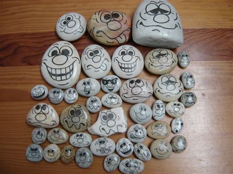 Acrylic Rock Painting of Faces Tutorial 的图像结果