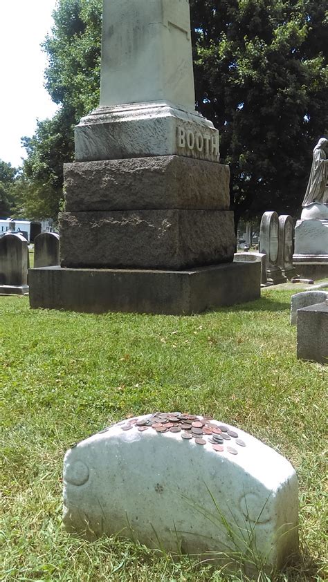 Grave of John Wilkes Booth | Grave, Booth, Famous graves