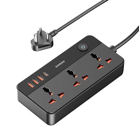 Ambrnae 2500W Extension Board with Surge Protection