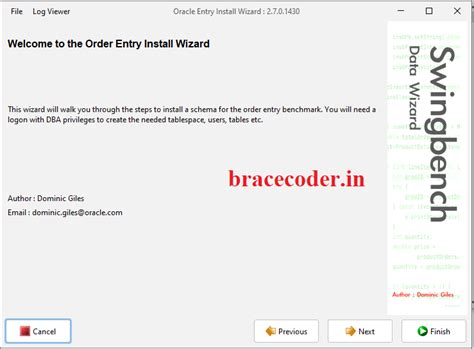 Getting Started with Swingbench for Oracle Database - BraceCoder