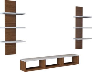 Furnifry Wall Mounted TV Stand for Home/TV Cabinet for Wall/Wooden Wall ...