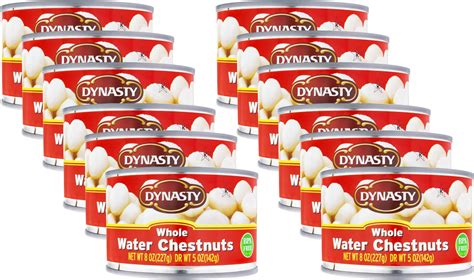 Amazon.com : Dynasty Canned Whole Water Chestnuts, 8-Ounce (Pack of 12 ...