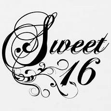 Sweet Sixteen Clipart by 16th Birthday T Shirts Spreadshirt Sweet Sixteen Clipart