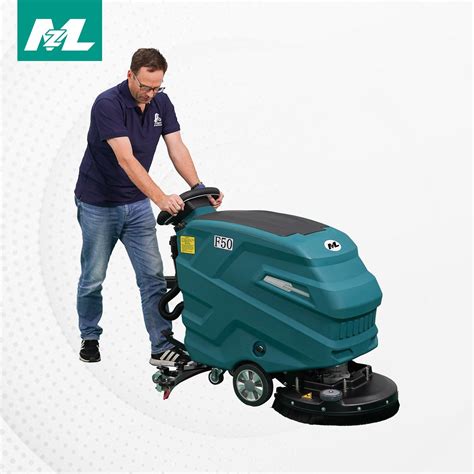 Industrial Floor Scrubber Machine with Compact Design for Warehouse ...