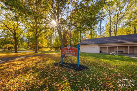 Autumn over Fountain Park, Piqua Ohio No. 1 | Art of Frozen Time