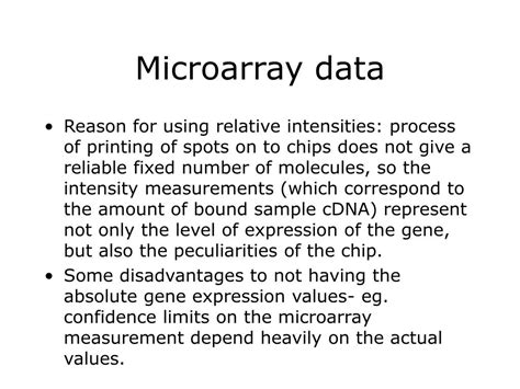 Microarray Data 的图像结果