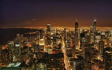 Chicago at Night Wallpapers - Top Free Chicago at Night Backgrounds ...