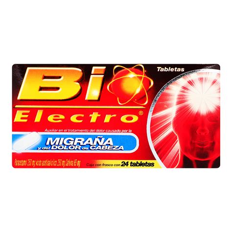Tabletas Bio Electro Migraña y Dolor de Cabeza 24 Piezas | DelSol