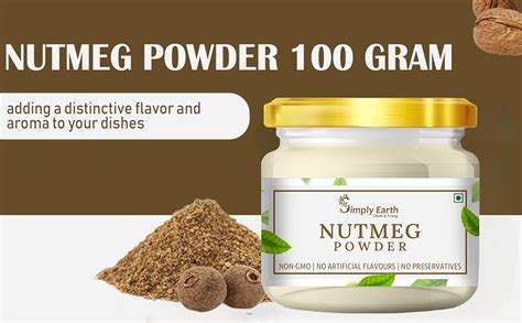 Simply Earth Nutmeg Powder 100 Gram - Jaiphal Jathikka Powder ...