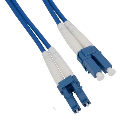 Armored LC/UPC Duplex Fiber Jumper, Singlemode 9/125, 1m