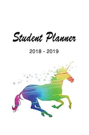 Buy Student Planner 2018 - 2019: Rainbow and Unicorn Journal, Notebook ...