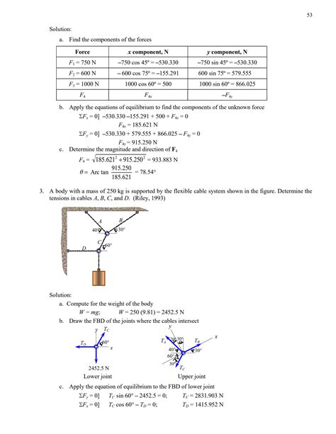 SOLUTION: Statics of rigid bodies equilibrium of particles - Studypool