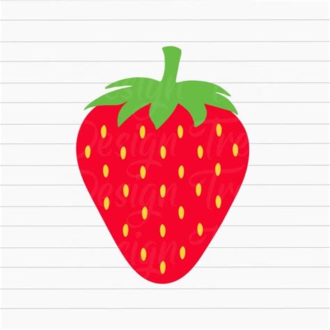 Strawberry SVG Strawberry Cut File Strawberry Vector - Etsy India