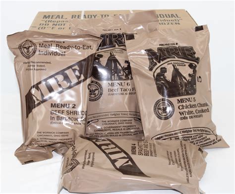 MRE Case A Sealed Military Ready To Eat Meals, Menus 1-12 (INSP 2025 ...