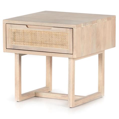 Woodworm | Olivia Bedside Table | Solid wood | Cane work