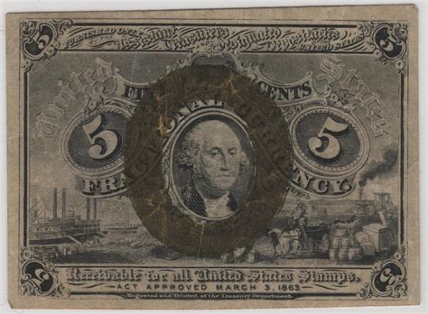5 Cents ("Fractional Currency" - 2nd issue) - United States – Numista