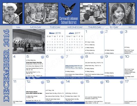 Cornwall-Lebanon School District Calendars – Lebanon, PA