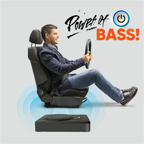 8-Inch Low-Profile Amplified Subwoofer System - 600 Watt Compact ...