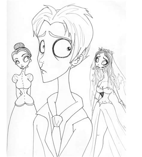 Image result for Victor Corpse Bride Coloring Sheets
