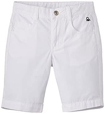 United Colors of Benetton Boys' Shorts (15P4AC359040G101EL_White_EL ...