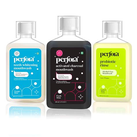 Buy Perfora Mouthwash For Oral Care - 600ml (200ml x 3) | Alcohol-Free ...