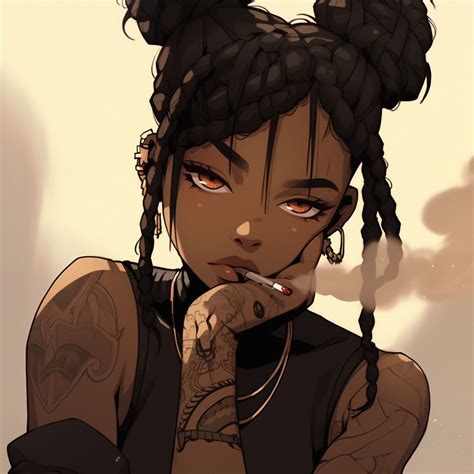 [Afro anime art] Siren eyes | Character art, Black anime characters ...