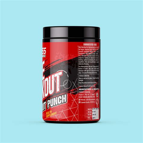 Pre-Workout Fruit Punch - BLISS Nutrition