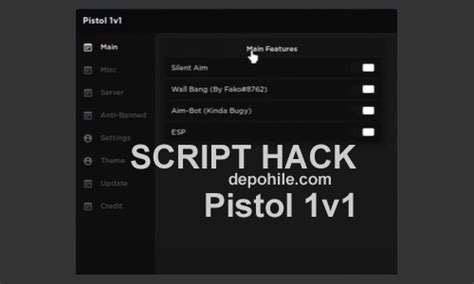 Image result for Pistol 1V1 Script GUI