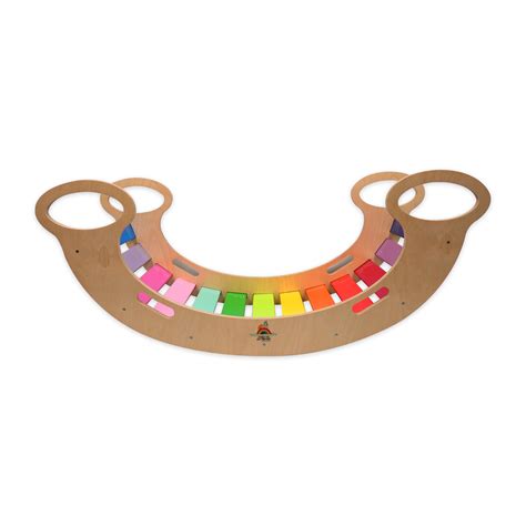 Wooden Rainbow Rocker Chair - Eduspark Toys