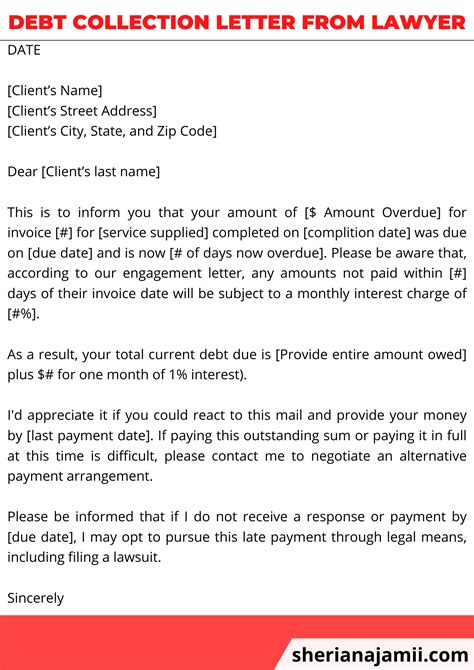 Debt Collection Letter 2025 (guide + Free Samples) | Sheria Na Jamii