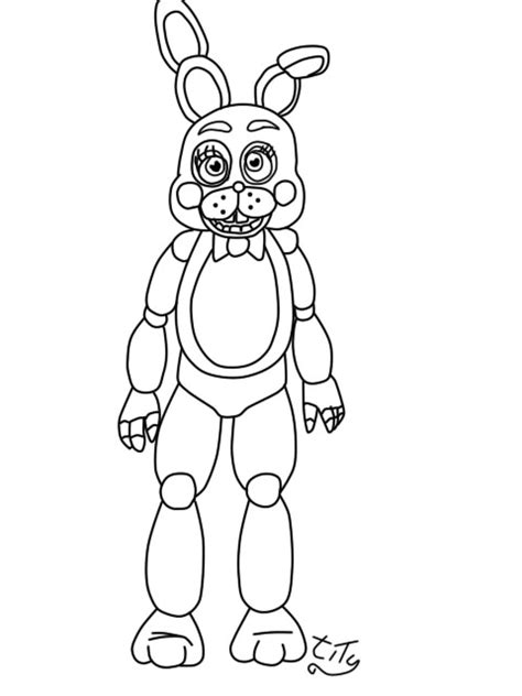 Toy Bonnie - Free Coloring Pages