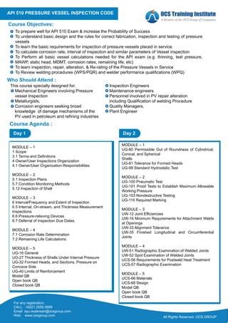 Image result for API 510 Training Course