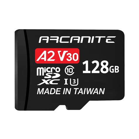 ARCANITE 128GB microSDXC Memory Card with Adapter - A2, UHS-I U3, V30 ...