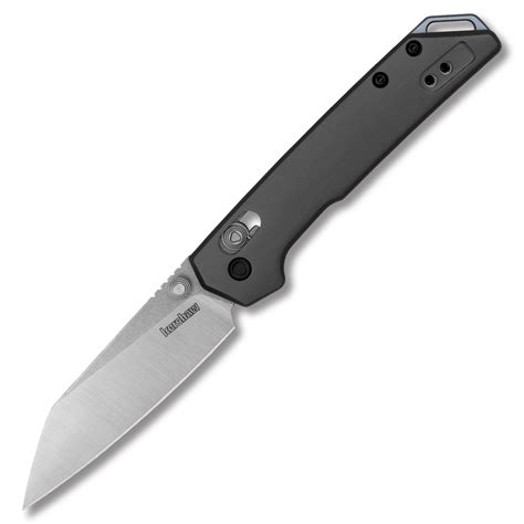 Kershaw Mini Iridium Folding Knife Gray 3in Plain Satin Reverse Tanto