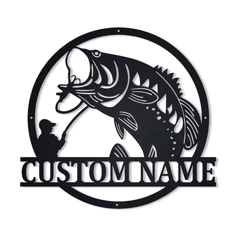 Add a Personalized Touch to Your Fishing Sign - Custom Laser Cut Metal ...