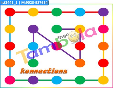 Connections kukuba 3 Tambola Housie in Connection theme