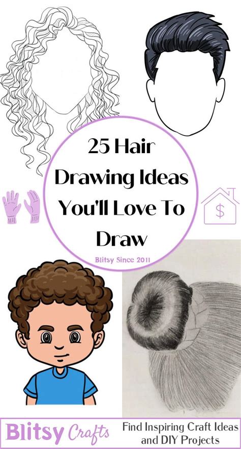 Image result for How to Draw Simple Hair