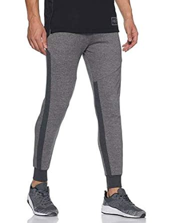 Proline Men's Relaxed Fit Track Pants (PV17454L_MEML_XL_Mid Grey Marl ...
